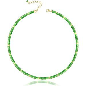 Heishi Gemstone Pearl Beaded Choker Necklace for Women Handmade Jewelry